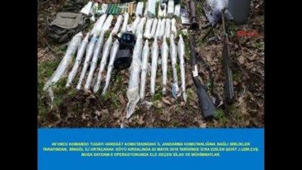 Bingöl'de PKK'ya Ait 2 Depoda Silah ve Mühimmat Ele Geçirildi