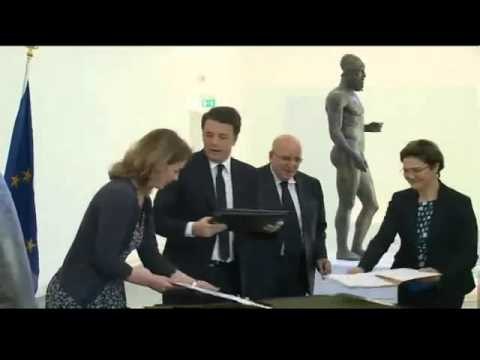 Reggio Calabria - Renzi per la firma dei patti per il Sud (30.04.16)