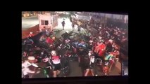 Motorcycle stalls during a bike race  in Brooklyn , and then this happens
