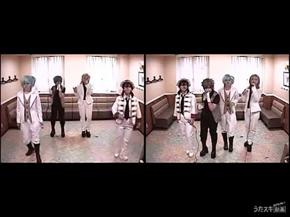 寿嶺二(CV.森久保祥太郎)、黒崎蘭丸(CV.鈴木達央)、美風藍(CV.蒼井翔太)、カミュ(CV.前野智昭)／QUARTET★NIGHT【うたスキ動画】