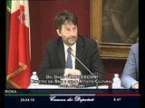 Roma - Commissariamento Fondazione Arena di Verona, audizione Franceschini (28.04.16)