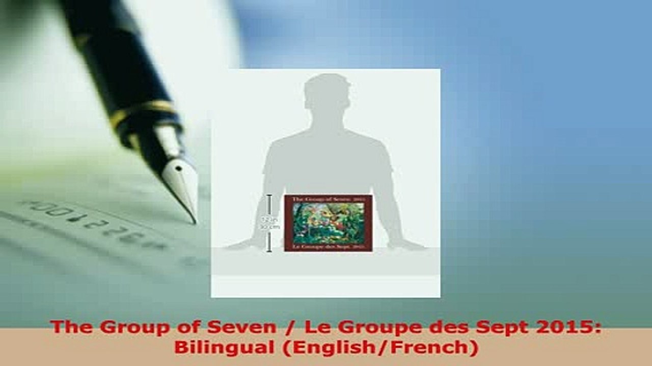 Download  The Group of Seven  Le Groupe des Sept 2015 Bilingual EnglishFrench PDF Online