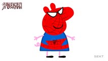 PEPPA PIG en español SE DISFRAZA Spiderman y Venom PERSONAJES