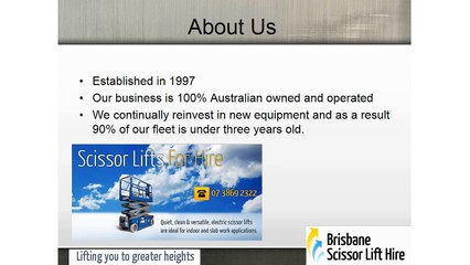 Brisbane Scissor Lift Hire - Diesel Scissor Lift Hire