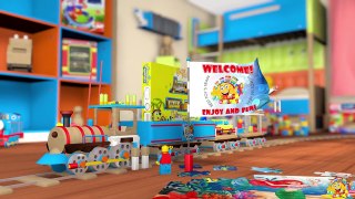 VIDEO FOR CHILDREN Train Spongebob Squarepants Railway & Toys from Nickelodeon Cartoon Spongebob