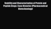 [PDF] Stability and Characterization of Protein and Peptide Drugs: Case Histories (Pharmaceutical