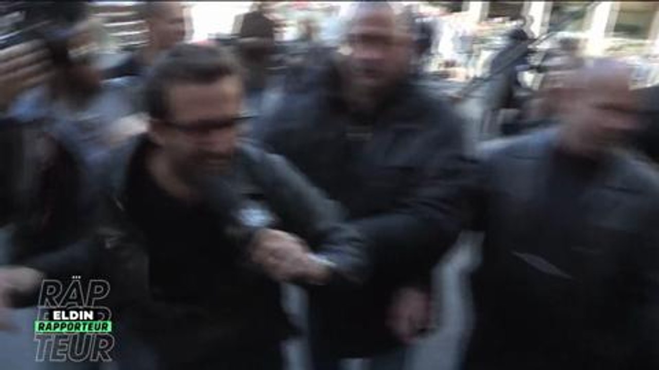 Cyrille Eldin violemment expulsé par le service d'ordre de Jean-Marie Le Pen