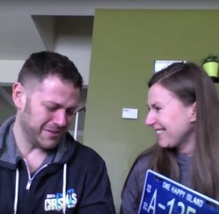 An extremely emotional pregnancy announcement
