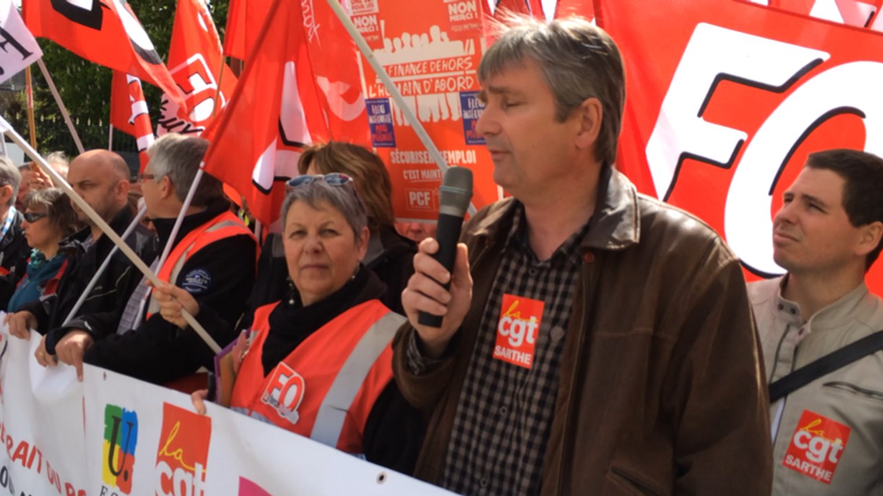 Loi travail: 200 manifestants ce midi au Mans