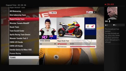 HYENA--HRC's Live MotoGP 15  PS4 Broadcast (3)