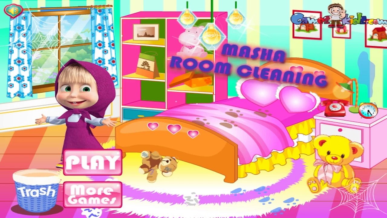 Masha Room Cleaning | Game for Little kids