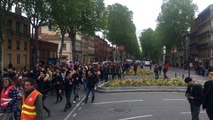 Lycéens et étudiants défilent contre la loi Travail à Toulouse
