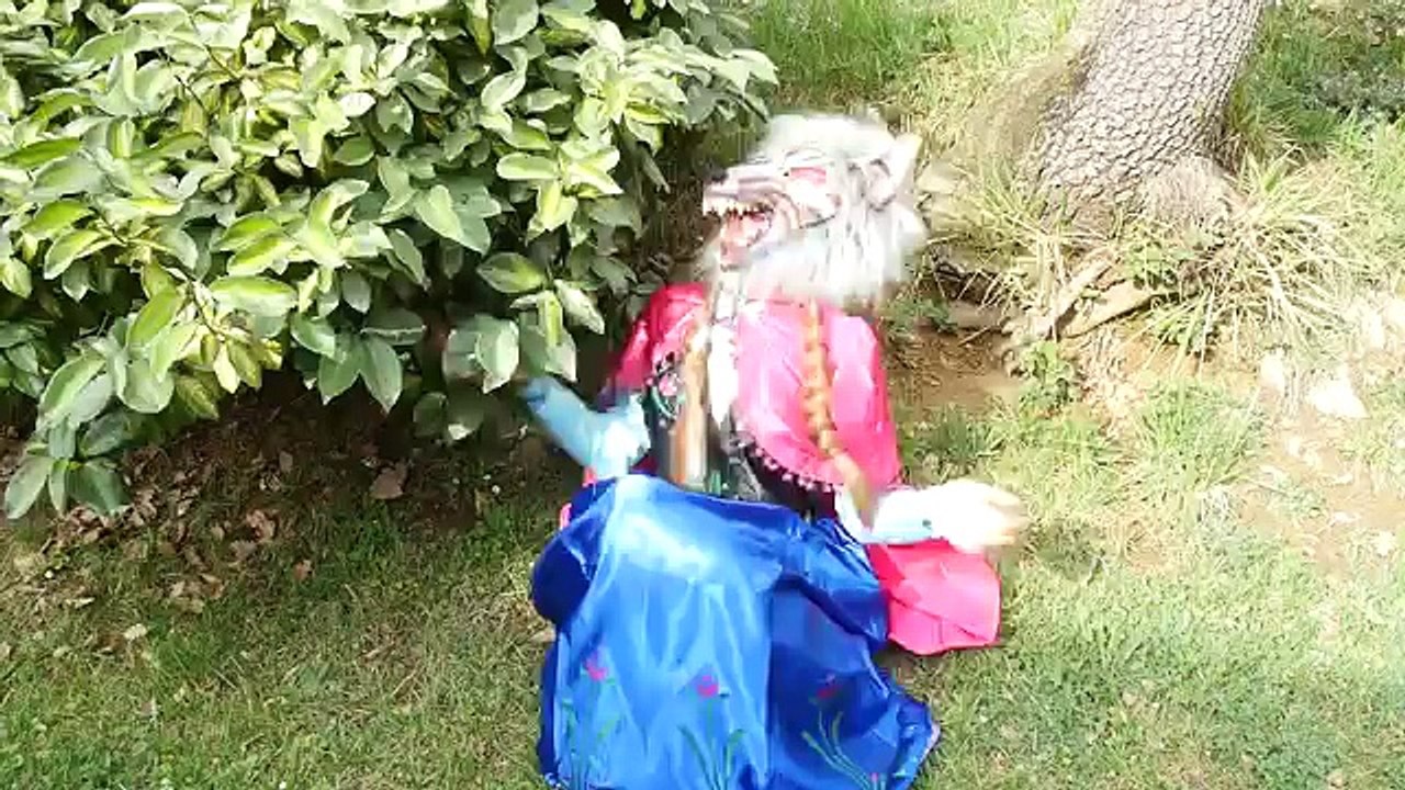 Spiderman & Anna & Frozen Elsa Vs Werewolf Attack Fire & Hulk - Superhero In Real Life Fun