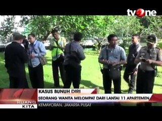 Wanita Bunuh Diri dari Lantai 11 Apartemen