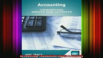 READ THE NEW BOOK   Accounting Foundation Inputs  Outputs  FREE BOOOK ONLINE