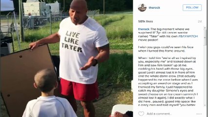 The Rock had a special surprise for a 7-year-old battling cancer