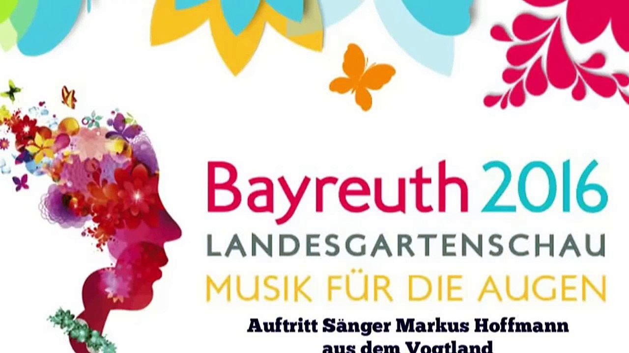 Live Auftritt Sänger Markus Hoffmann Landesgartenschau 2016 in Bayreuth