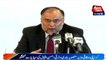 Karachi: Federal Minister for Planning Development Ahsan Media talk