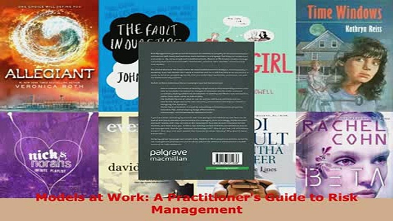 PDF  Models at Work A Practitioners Guide to Risk Management Read Full Ebook