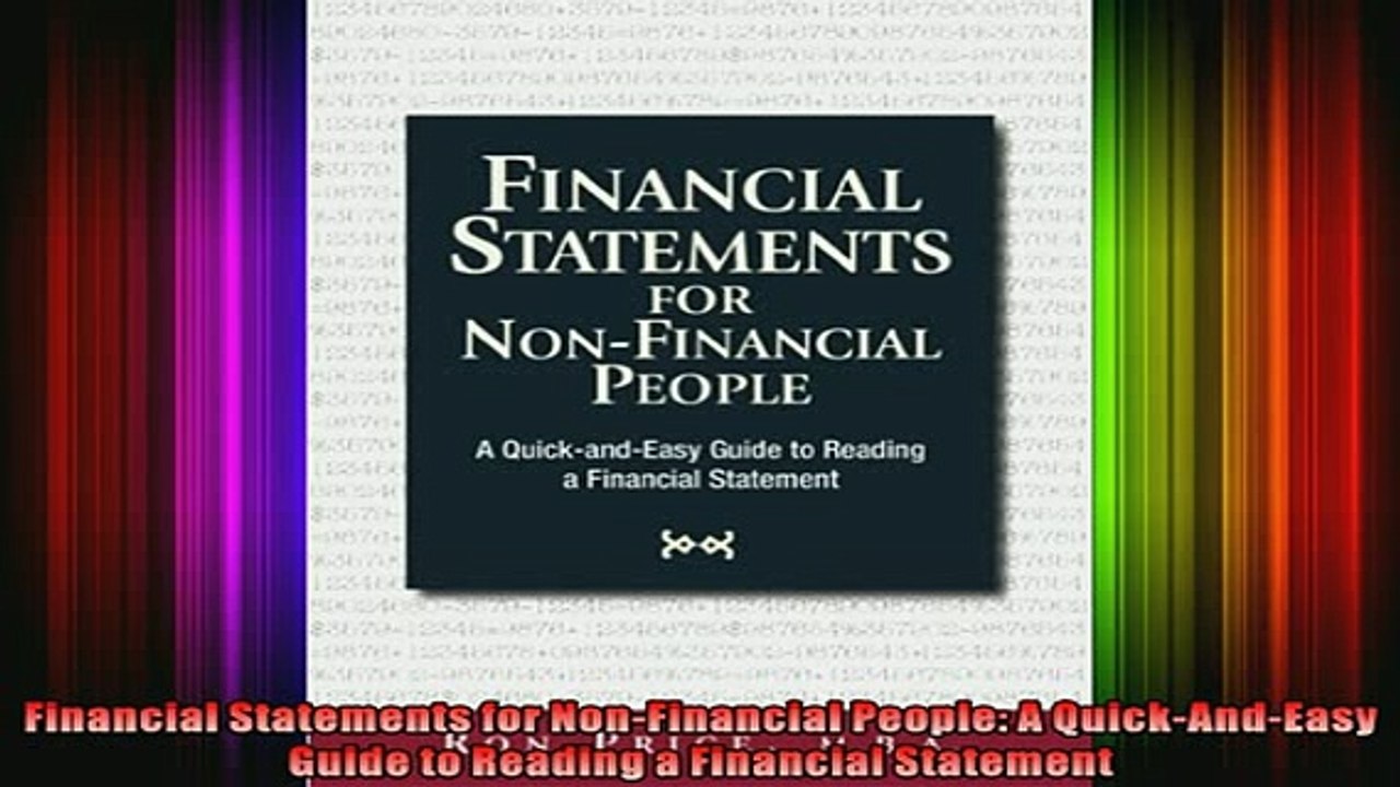 FAVORIT BOOK   Financial Statements for NonFinancial People A QuickAndEasy Guide to Reading a  DOWNLOAD ONLINE