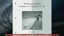 READ THE NEW BOOK   Working Papers print Vol 2  for FAP Volume 2 CH 1225  FREE BOOOK ONLINE