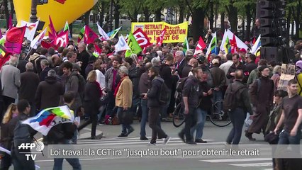 Loi travail: la CGT ira "jusqu'au bout" pour obtenir le retrait