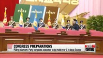 N. Korea gears up for opening of rare party congress