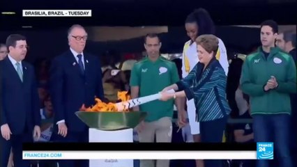 Download Video: Rio Olympics: Olympic flame headed for 3-month relay around Brazil