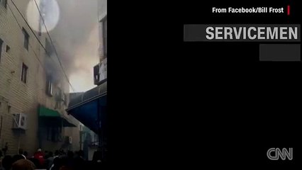 3 Babies dropped from burning building