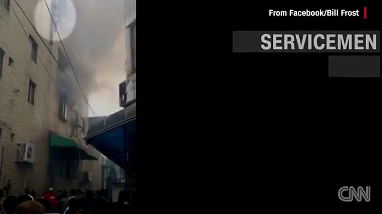3 Babies dropped from burning building