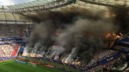 Legia Warsaw stands that turned into a pretty heavy