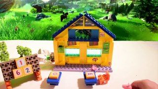 Construction de l'école pour jouet Peppa Pig | Assemblage briques comme Lego Peppa Pig en