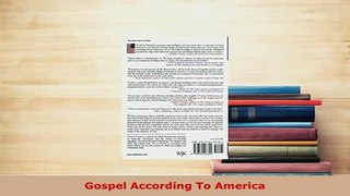 PDF  Gospel According To America  EBook
