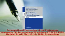 Download  Computational Processing of the Portuguese Language 7th International Workshop PROPOR  Read Online