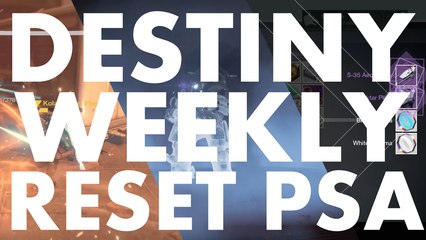 Destiny Weekly Reset PSA, 2016 May 3