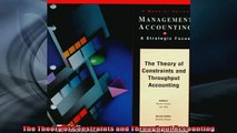 READ book  The Theory of Constraints and Throughput Accounting  FREE BOOOK ONLINE
