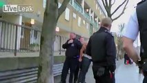 English Guy Shoots Out Pee Like A Fountain While Being Arrested