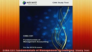 READ book  CIMA C01 Fundamentals of Management Accounting Study Text  FREE BOOOK ONLINE