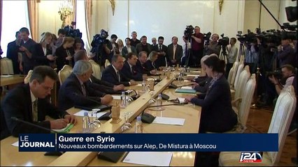 Guerre en Syrie: nouveaux bombardements sur Alep, De Mistura à Moscou