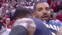 Drake & Paul George Hug It Out After Raptors Win Series