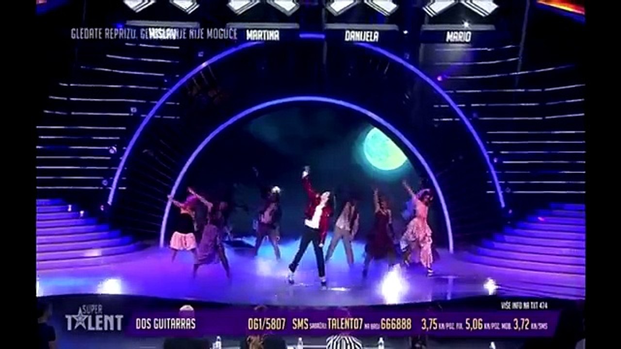 MIGUEL CONCHA (MICKEL JACKSON) Croatian Supertalent Semifinals - Michael Jackson impersonator