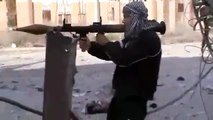 Syria Another FSA RPG firing goes wrong