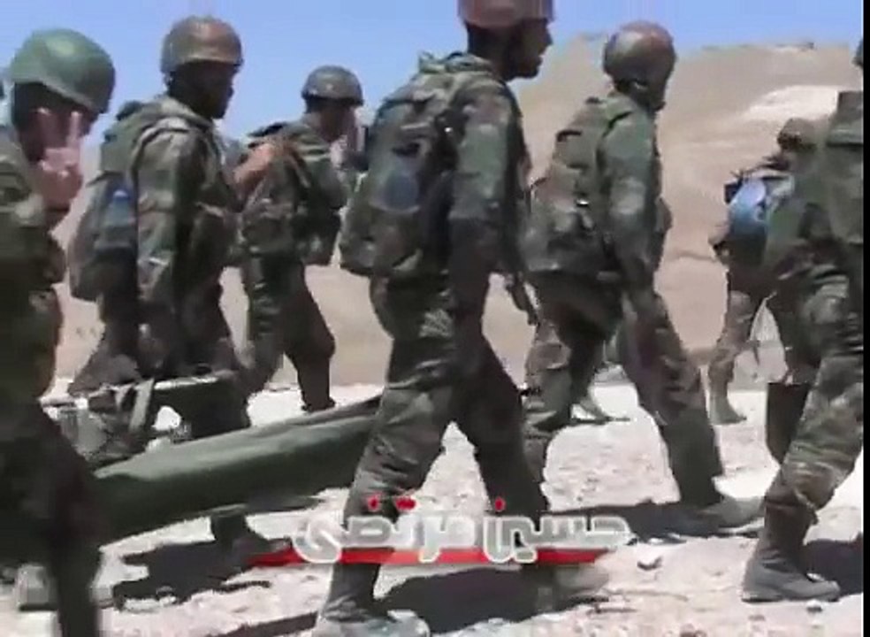 Syria SAA taking down FSA insurgents on a mountain