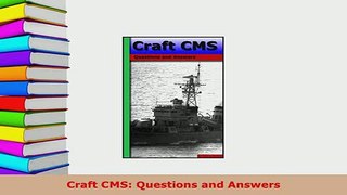 PDF  Craft CMS Questions and Answers  EBook