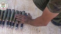 ريف حلب حندرات تجهيز الجيش الحر لاستهداف مواقع قوات الأسد بالرشاشات الثقيلة 8 10 2014