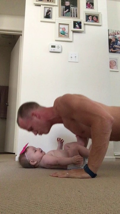 Push-Ups With My Baby Girl