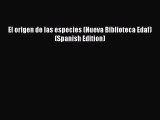 [Read Book] El origen de las especies (Nueva Biblioteca Edaf) (Spanish Edition)  EBook