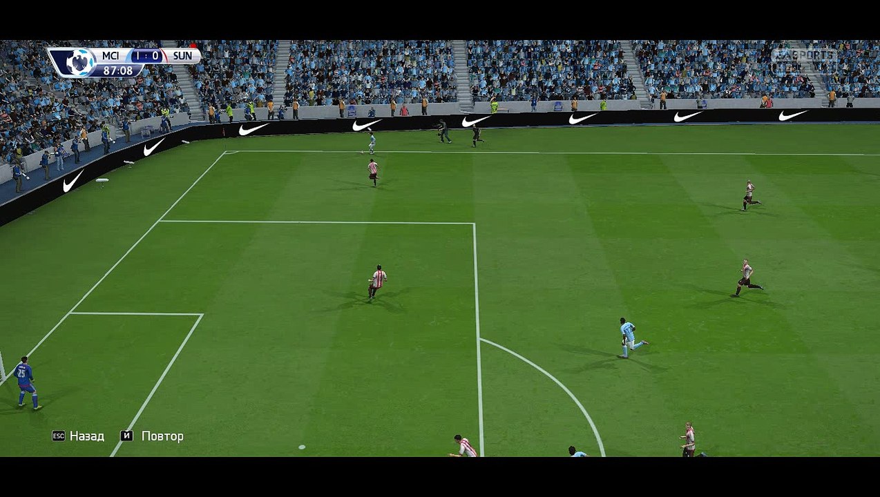 BPL 10 Тур. Манчестер Сити - Сандерленд 1:0. Iheanacho, 67'