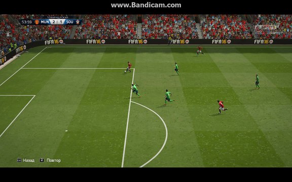 BPL 10 Тур. Манчестер Юнайтед - Саутгемптон 3:1. Martial, 55'