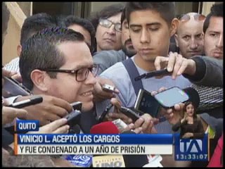 Vinicio L. fue condenado a un año de prisión